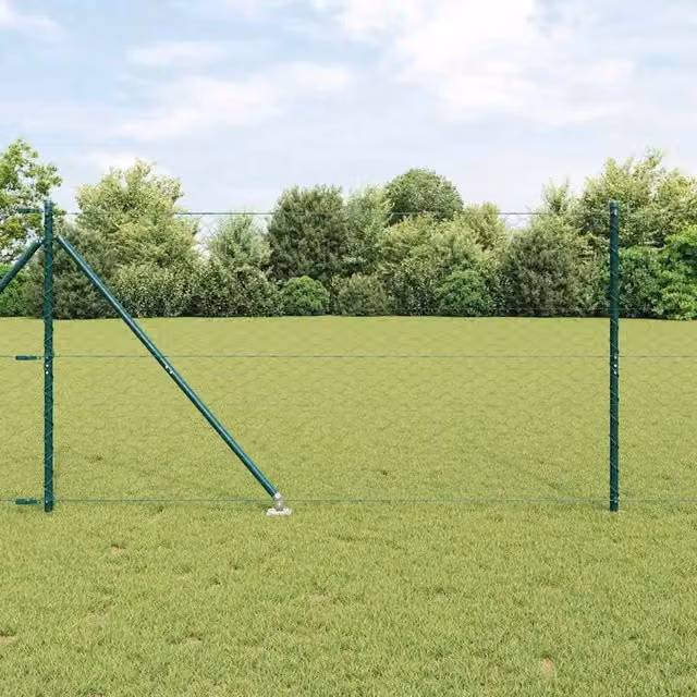 Recinzione esagonale con palo 50 x 1,2 m Verde Rete 3353137