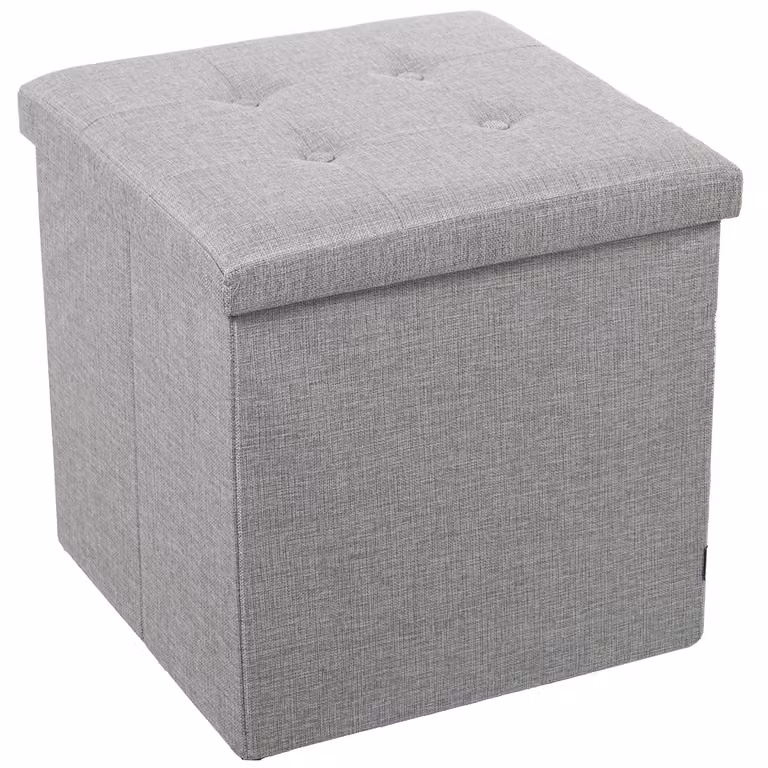 Cuscino adesivo, in poliestere, grigio, 45 x 45 x 45 cm