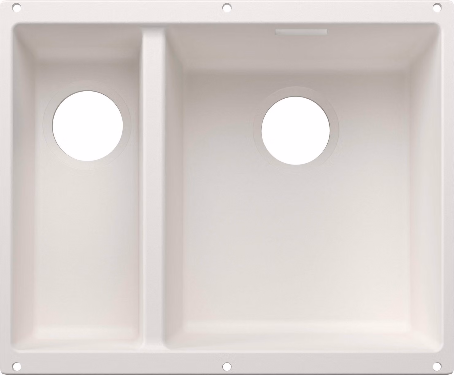 BLANCO SUBLINE 340/160-U per componenti colorati Lavello da incasso SILGRANIT bianco da 60 cm senza scarico telecomando