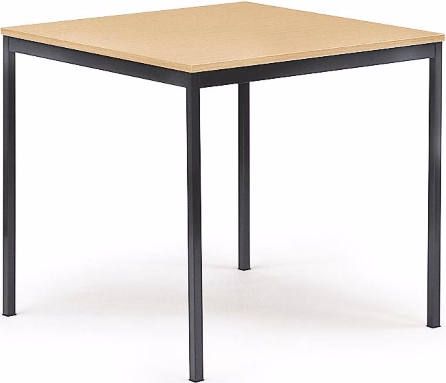 Tavolo da conferenza 800x720x800mm piano faggio struttura antracite
