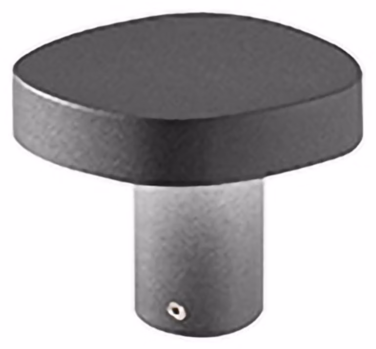 Zafferano Ciottolo - Paletto Led da esterno IP54 7W 3000K design moderno in alluminio per giardini e vialetti - 10 cm Grigio Scuro