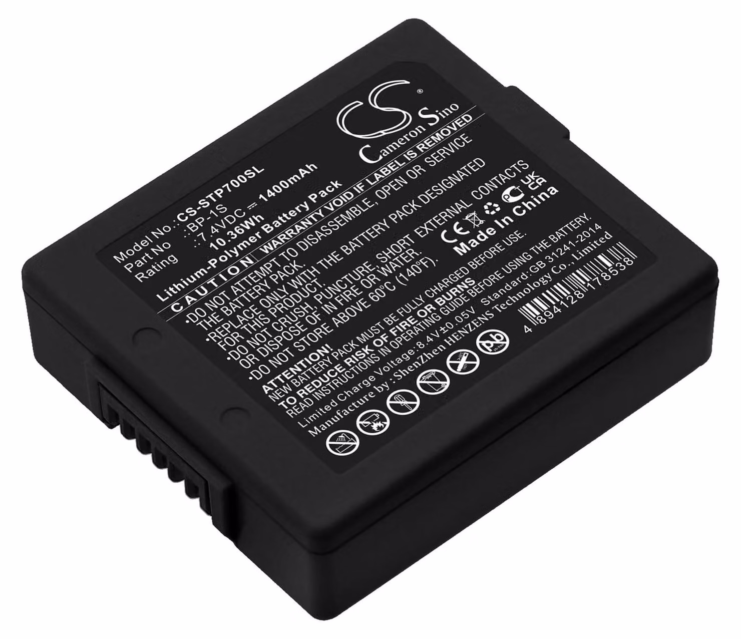 TECHTEK Batteria compatibile con [Stonex] P7 Controller, S3, S6, S9 sostituisce BP-1S