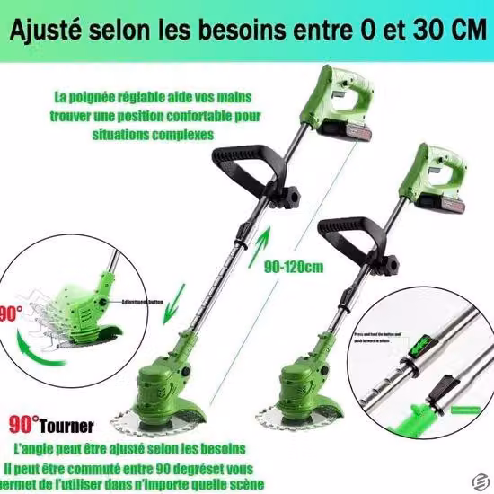 Tosaerba elettrico a batteria per il giardino