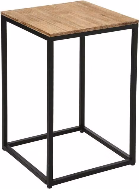 Comodino o tavolino da divano Atmosphera Createur d'interieur in legno di acacia e metallo marrone stile industrial