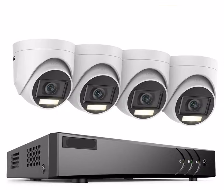 Sistema di telecamere di sicurezza - Telecamera di sorveglianza - Telecamera di sicurezza - 3K - 8 canali - 5MP - Per uso esterno - 4 unità - CMOS
