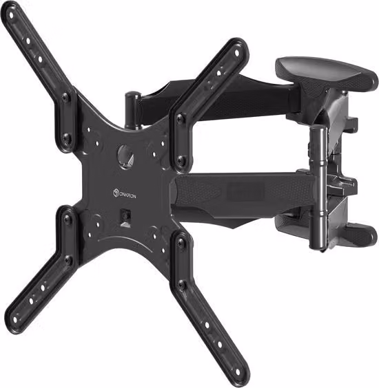 Sostegno per TV da parete regolabile per schermi da 37 a 70 pollici fino a 36,4 kg, sostegno per TV da parete universale estendibile, inclinabile, VESA 100x100-400x400, doppia braccio sostegno per TV da parete nero M5-B