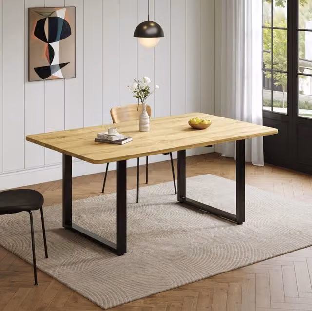 Tavolo da pranzo allungabile MDF 140/180/220 x 80 cm