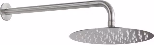 Cheonda - Kit soffione Ø250 con braccio 350 mm spazzolato Testori
