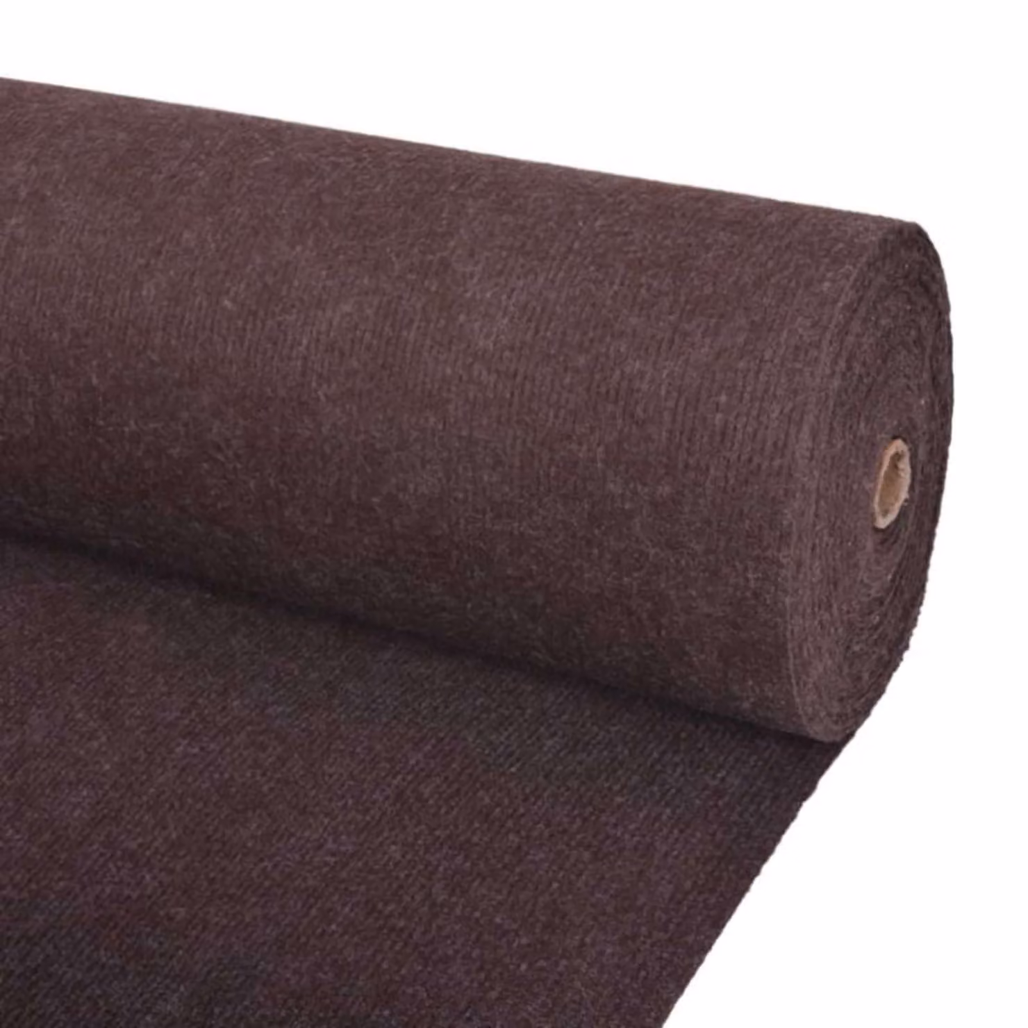 Tappeto moderno a strisce vidaXL marrone in poliestere, L: 120 cm, P: 20 m