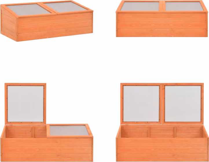 vidaXL Telaio a freddo in legno 100x50x34 cm - Serra - Serre - Telaio a freddo - Telai a freddo