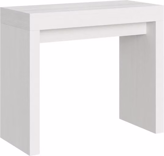 Consolle Allungabile 90-300x42x77 cm in Nobilitato Bianco
