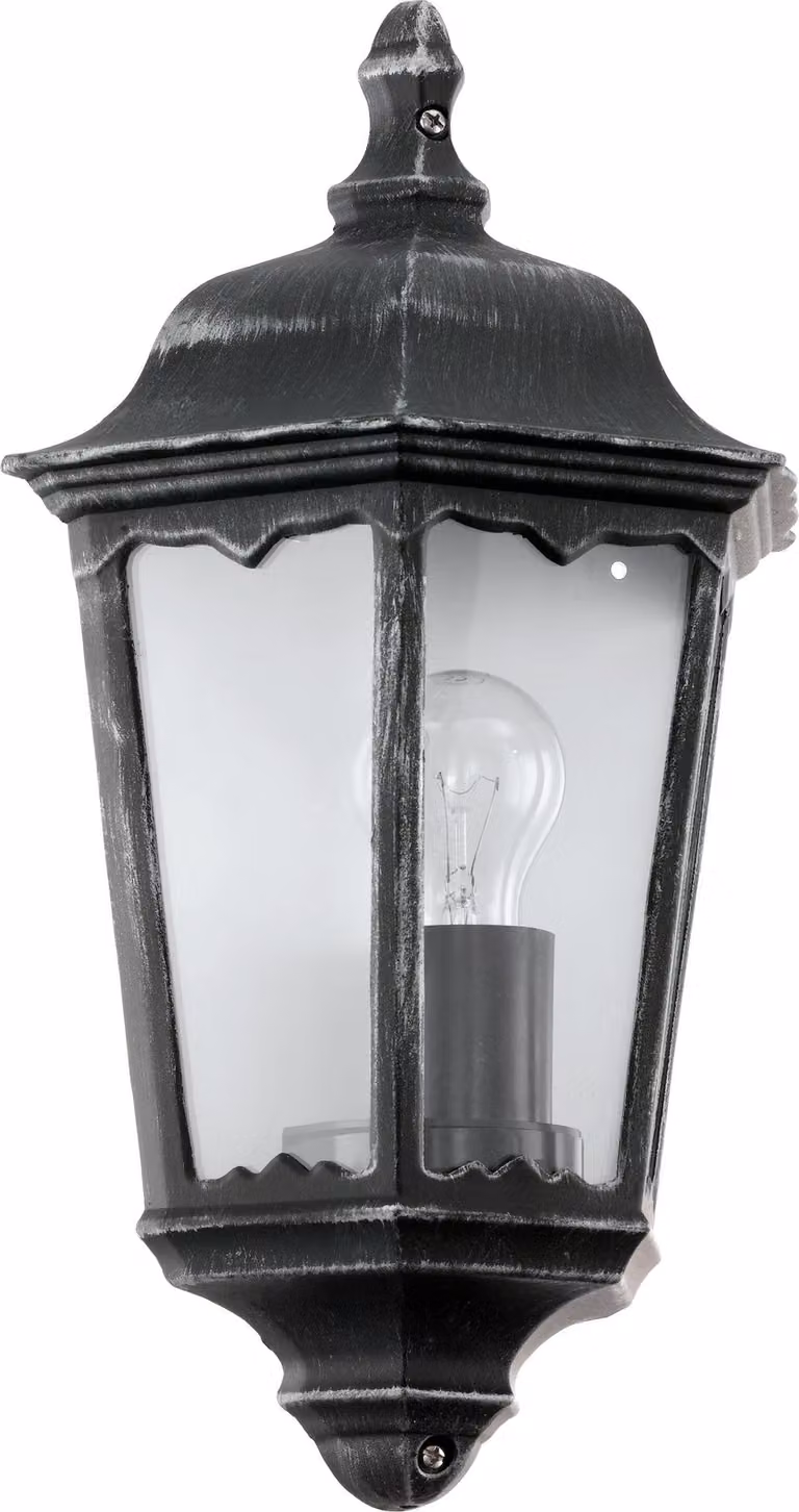 Applique Esterno Classica Navedo Alluminio Nero 1 Luce E27
