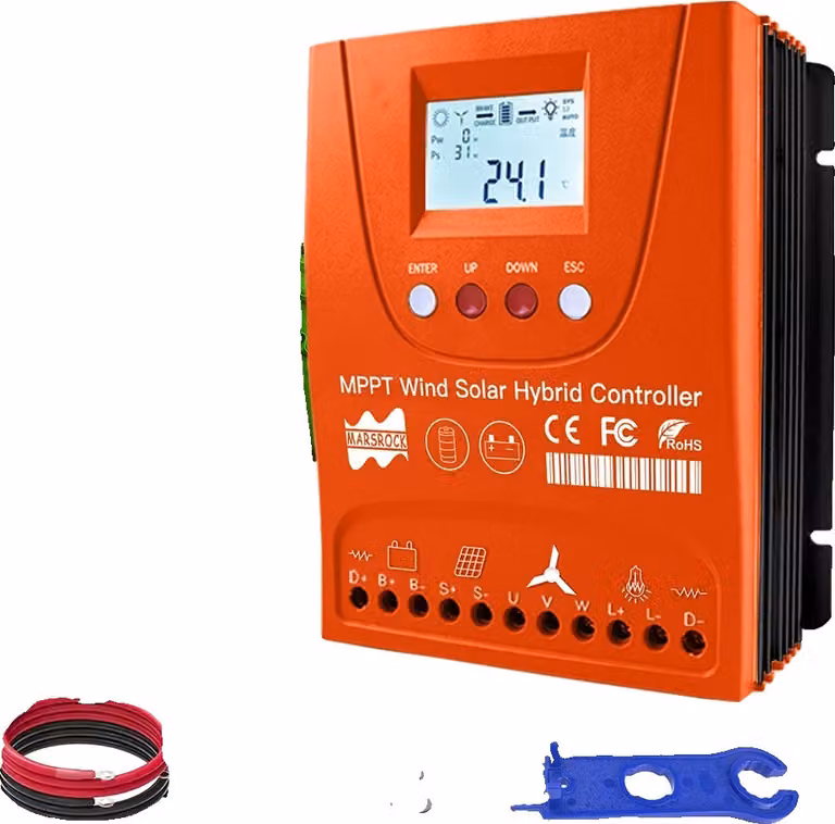 Controllore solare eolico ibrido MPPT, 1500W di potenza eolica, 1500W di potenza solare, WIND1500W Solar1500W, AUTO 24V 48V, ibrido eolico-solare esterno