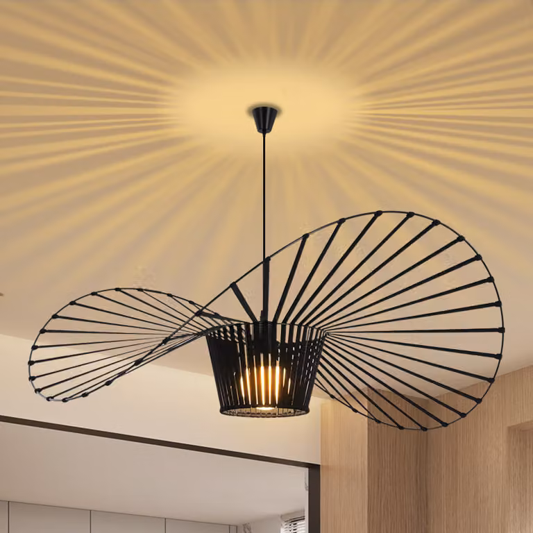 ZMH Lampada a sospensione per tavolo da pranzo, lampada da soggiorno 140 cm, attacco E27, lampada da tavolo regolabile in altezza, lampada a sospensione per sala da pranzo (lampadina non inclusa), nera