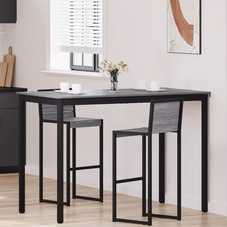 Maison Exclusive - Tavolino alto in materiale derivato dal legno, rettangolare