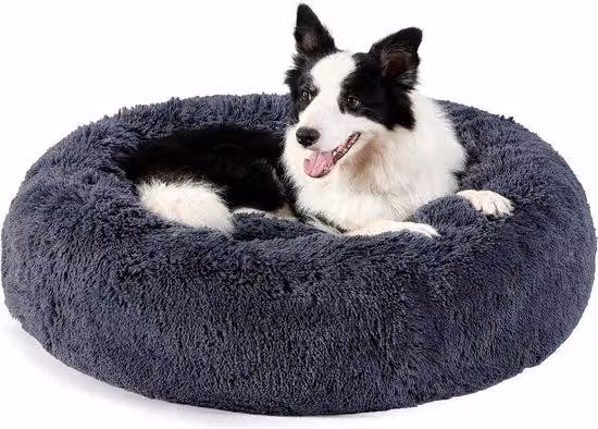 Cuscino rotondo e morbido per cani - Comoda cuccia per cani XL/70 cm - Cuscino lavabile per cani e gatti