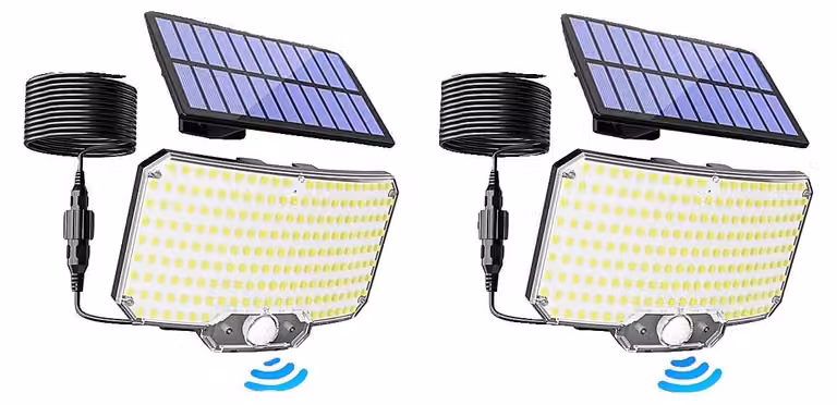 Lampada da scrivania con sensore di movimento, alimentata a energia solare, 3 modalità di illuminazione, confezione da 2
