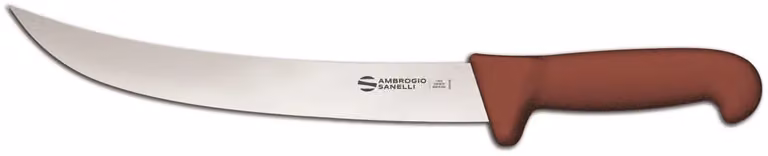 Coltello scimitarra americana stretta, lama cm 26, linea Barbecue