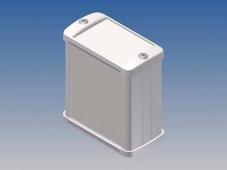 Alloggiamento in alluminio - colore bianco - 70 x 59,9 x 30,9 mm
