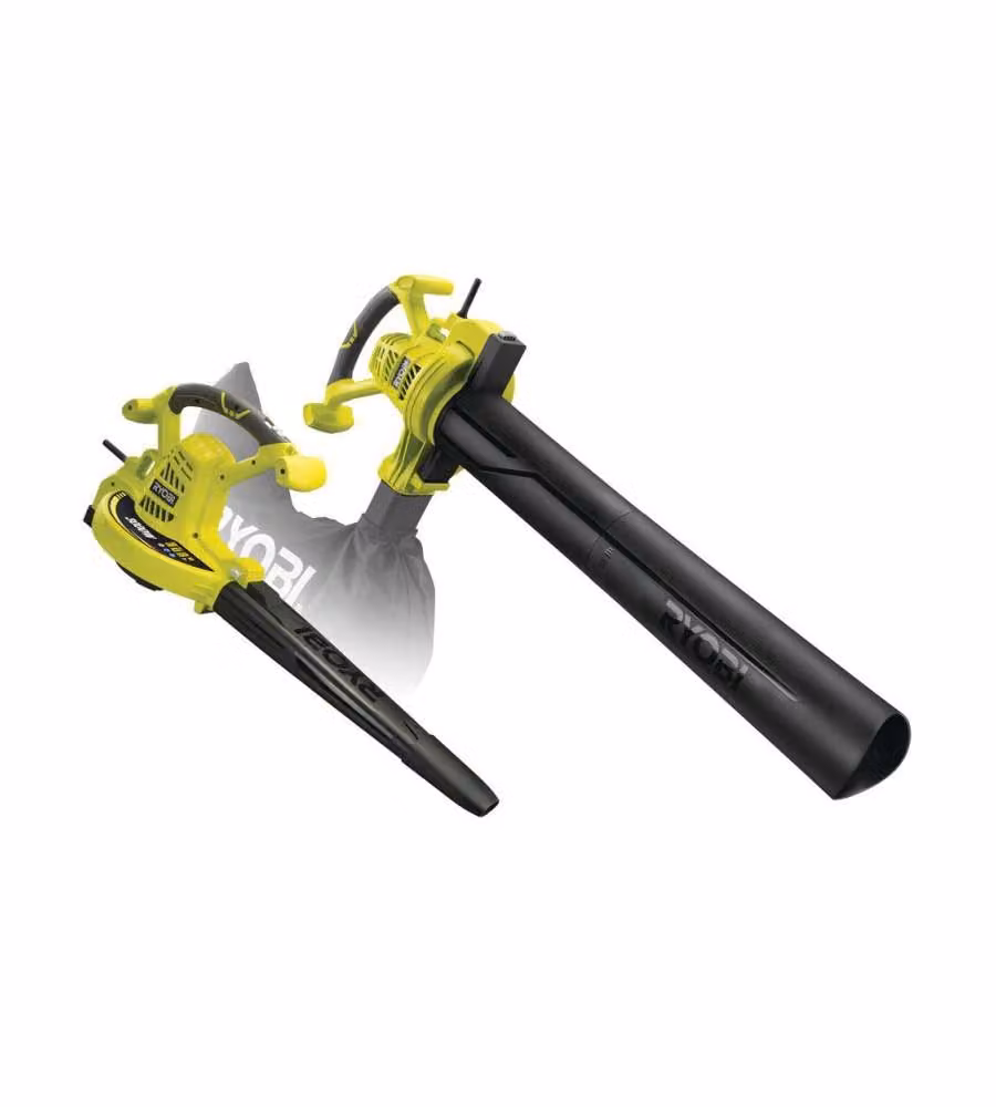 Ryobi Soffiatore Aspiratore Trituratore - 3000W - 45L - RBV3000CSV - Lame Power Mulching