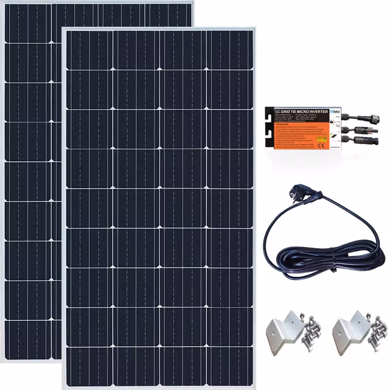 Sistema di installazione solare, moduli monocristallini ad alta efficienza, configurazione plug-and-play, 400W plug-and-play