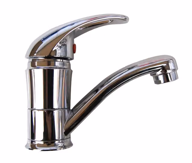 Rubinetto miscelatore monocomando per lavabo Elettrogas Aravon colore argento con scarico pop-up