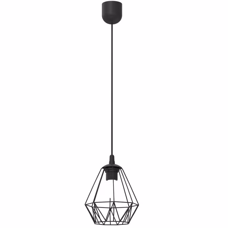 Lampada a sospensione con paralume in filo metallico BERGEN 604 Luminex