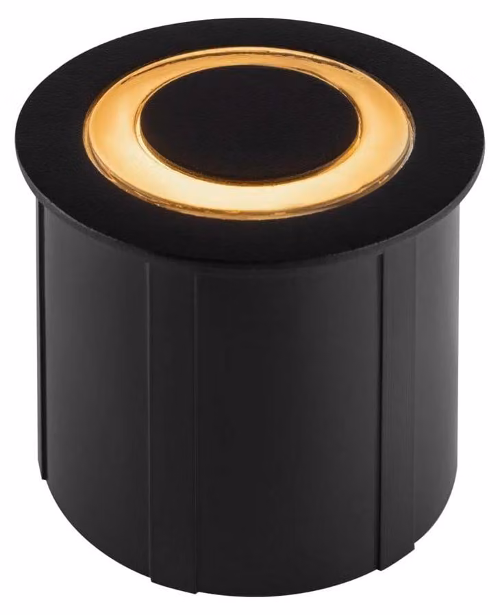 Luce da incasso a LED, IP65, nero, alluminio, D 6,2 cm