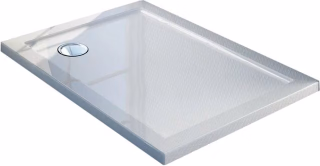 Piatto Doccia 70x110 cm in Acrilico Fosterberg Floret 2 Bianco Lucido