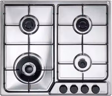 Piano cottura a gas FFA 46 ASDV DeLonghi 60 cm 4 bruciatori