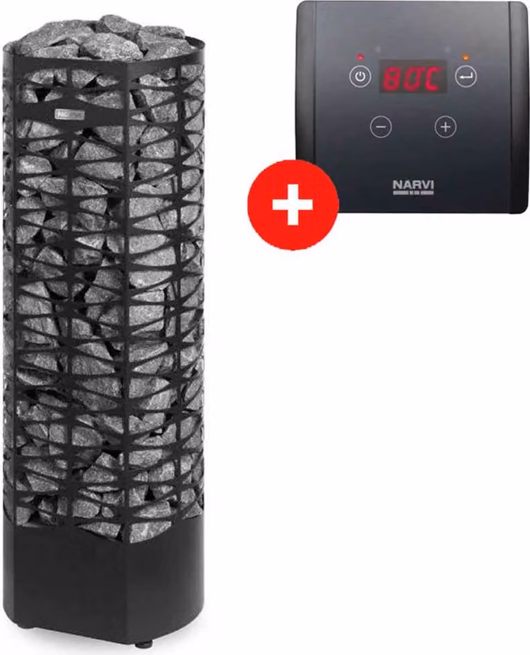 Stufe per sauna Narvi Kota Saana | 9,0 kW, nero | 903005
