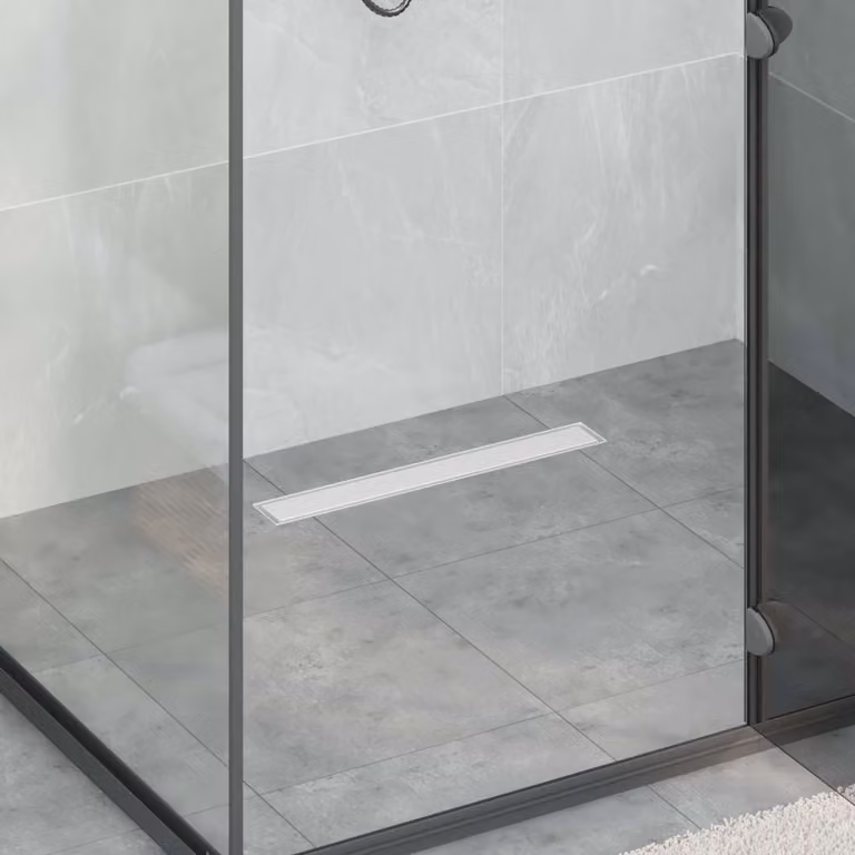 vidaXL Drenaggio doccia 2 in 1 in Acciaio Inox 304 Argento, Lunghezza: 60 cm