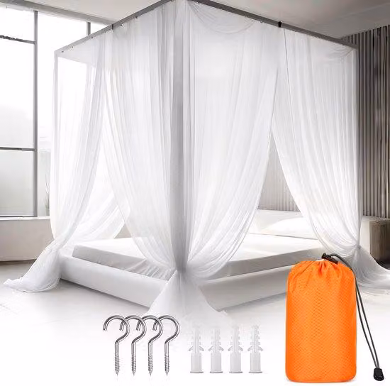 Letto pieghevole per due persone, 190x210x240, con 4 ganci, per la casa e il campeggio