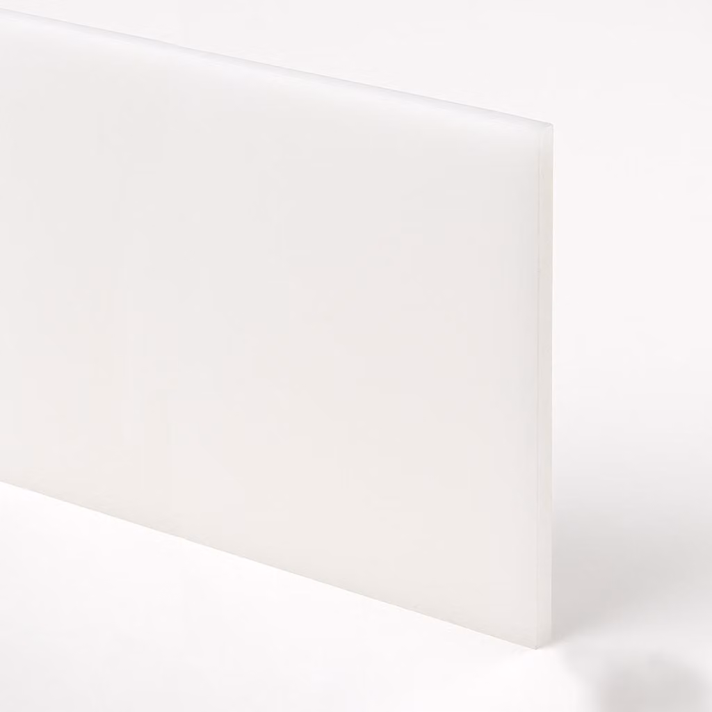 Piastra di base in acrilico (PMMA) (bianco opale, 50x30 cm, spessore 8 mm)