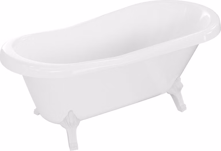 Vasca da bagno autoportante RETRO 150x73 cm BIANCO BIANCO