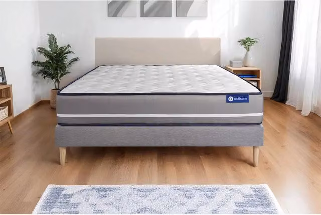 Kit rete e materasso matrimoniale Actimemo pur 80x190cm - Spessore : 20cm- memory foam - rigido