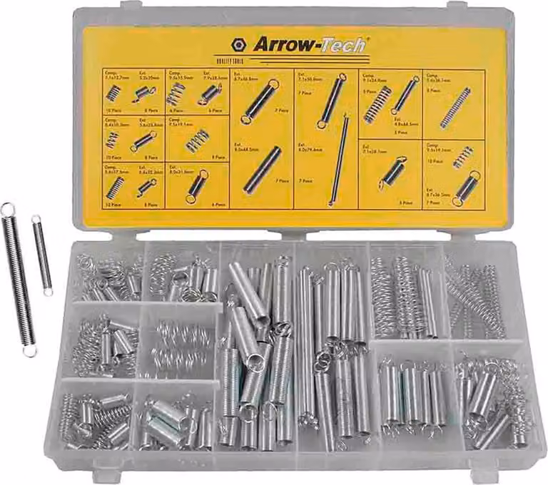 Set di 150 molle di varie dimensioni
