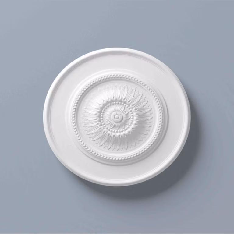 Rosone da soffitto NMC R10 ARSTYL Noel Marquet Elemento decorativo classico colore bianco diametro 60 cm