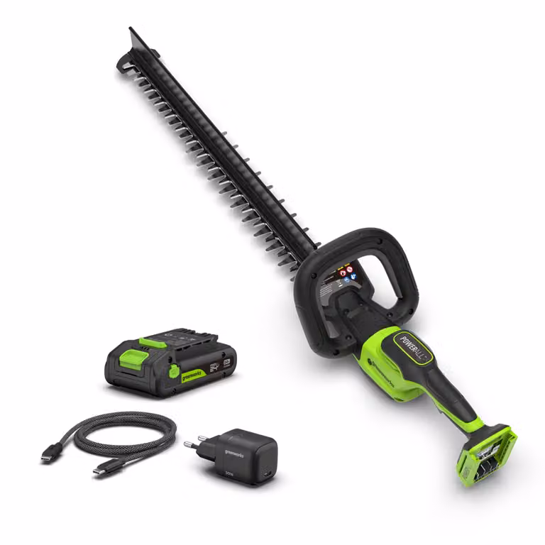 Greenworks POWERALL 24V Tagliasiepi 61cm Gen. II – Batteria 2Ah