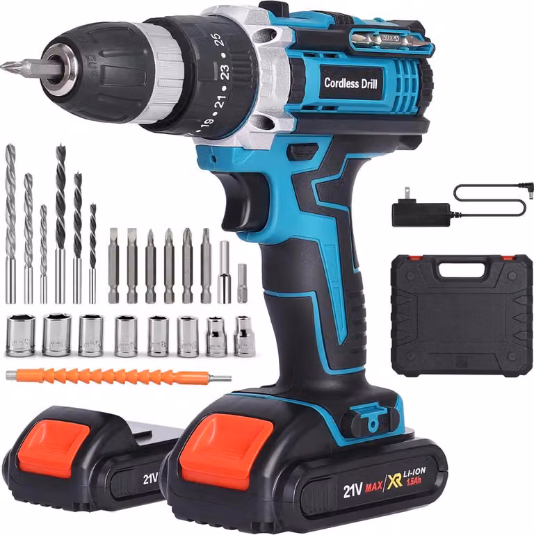 Avvitatore a impulsi, 25+3 livelli di coppia, 2 velocità, 2 batterie