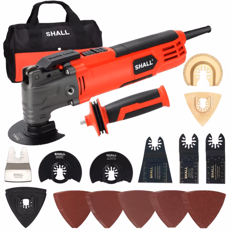 Multitool oscillante - Motore da 500 W - 6 velocità - 34 accessori