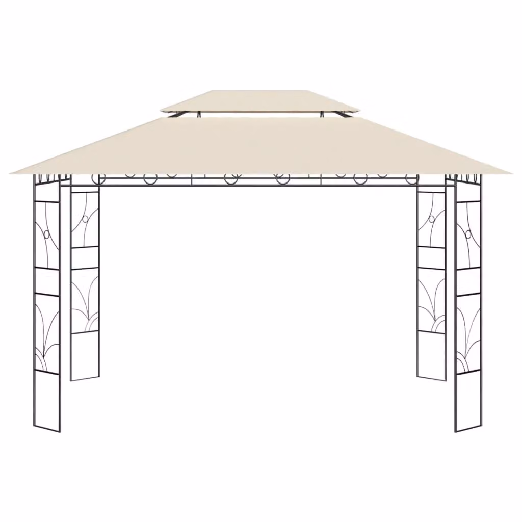 Gazebo 4x3x2,7 m Crema 160 g/m²