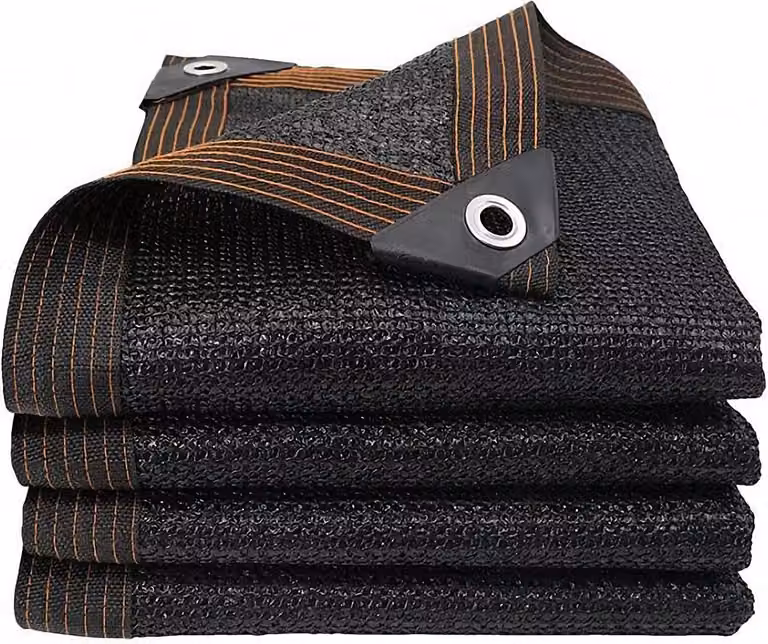 Rete frangisole con occhielli, 2 x 2 m, rete frangisole, grado di ombreggiamento 90-95%, permeabile all'acqua e all'aria, per terrazze e tettoie all'aperto