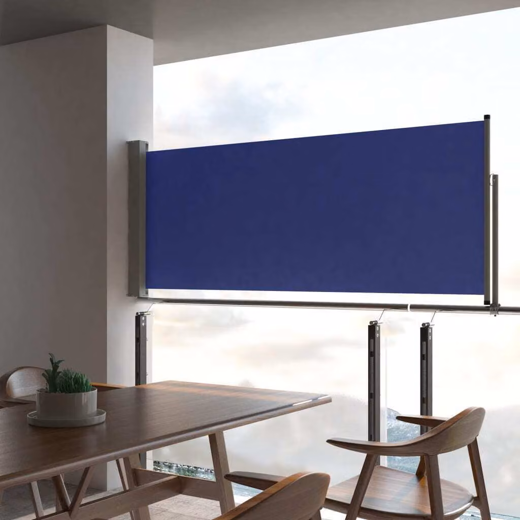 Maison Exclusive - Tenda da sole laterale estensibile, 100x300 cm, colore blu