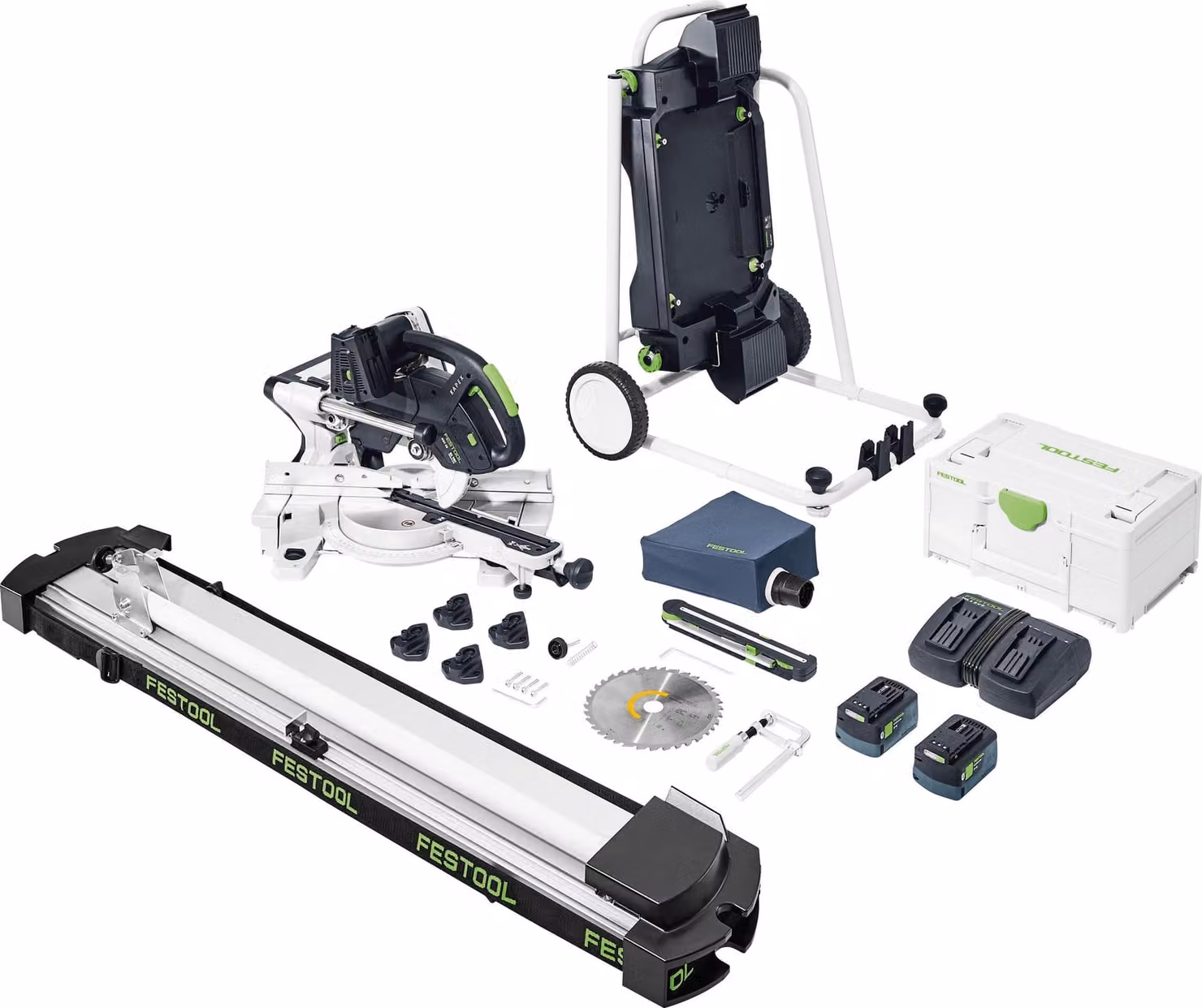 Set Festool con sega a batteria a taglio radiale KSC 60 EB 5,0 I-UG | 577958