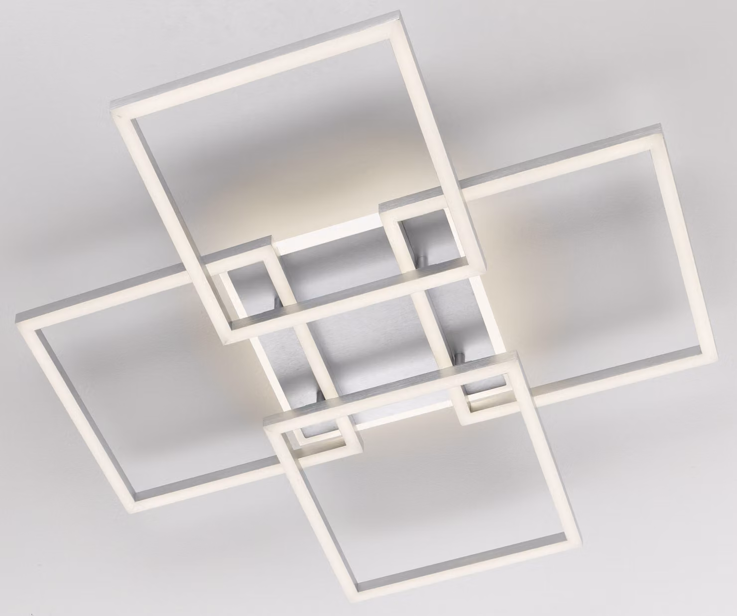 casa NOVA plafoniera APARNA LB 72x72 cm argento plafoniera