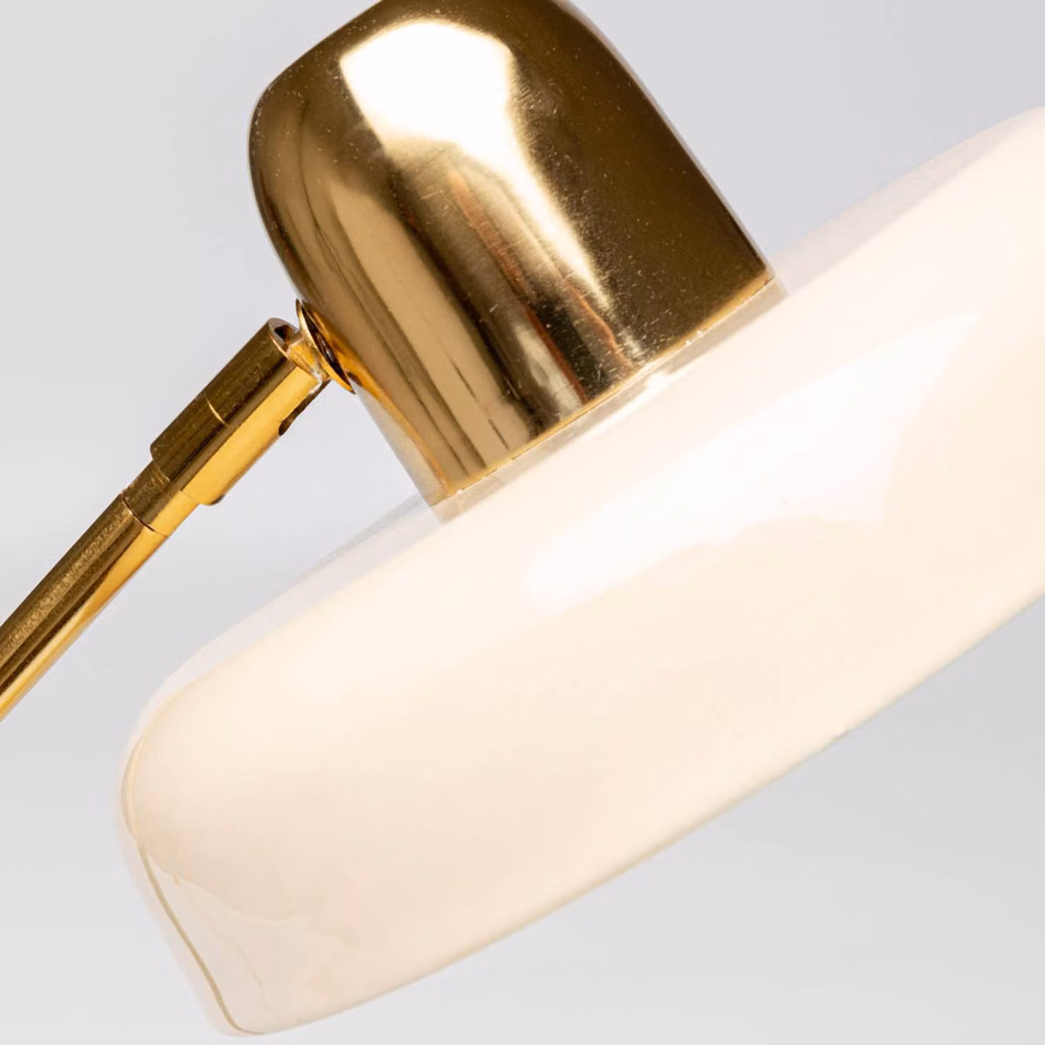 KARE Lampada da tavolo di design Demi, Crema / Ambra, Soggiorno / Sala da pranzo, Metallo, Lampada da tavolo