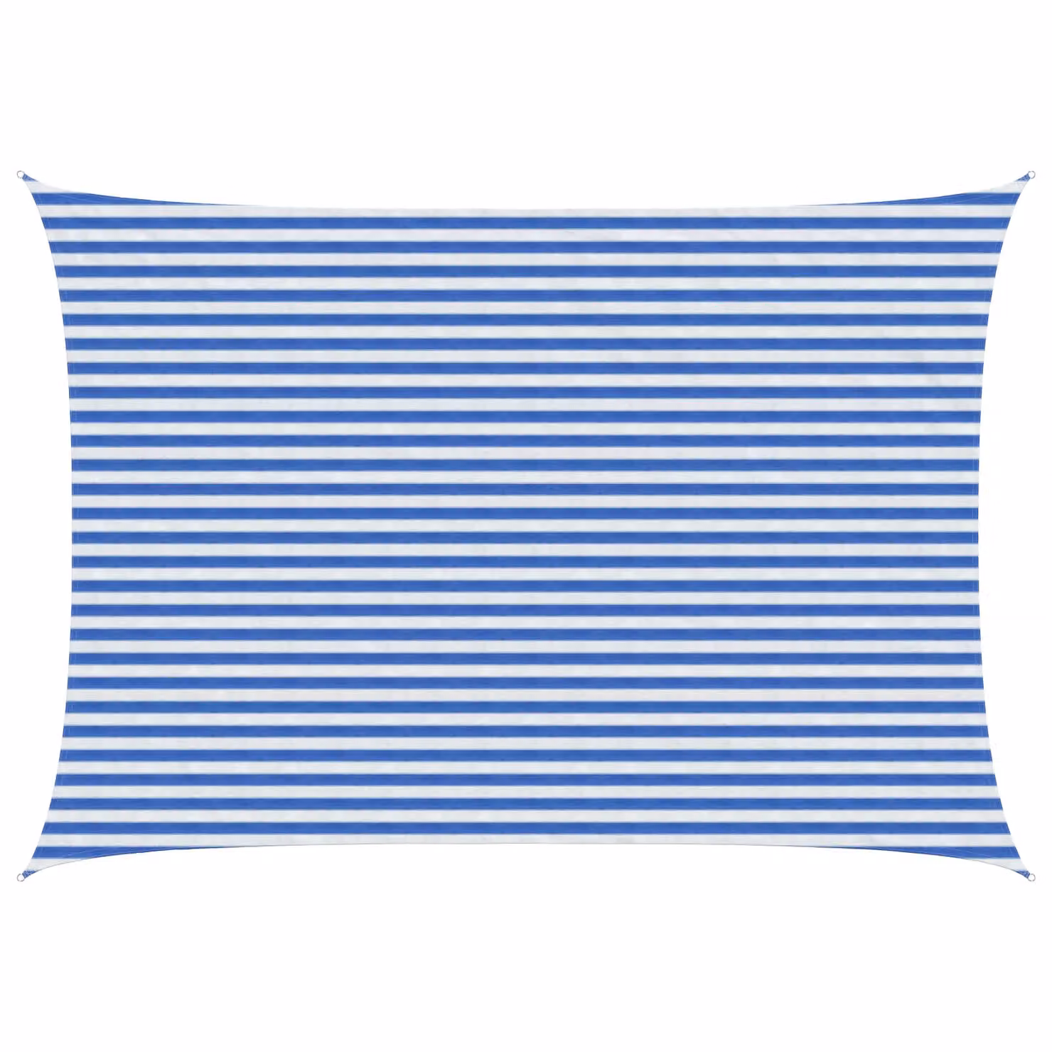 Telo Ombra Rettangolare vidaXL in HDPE Blu e Bianco 3 x 6 m