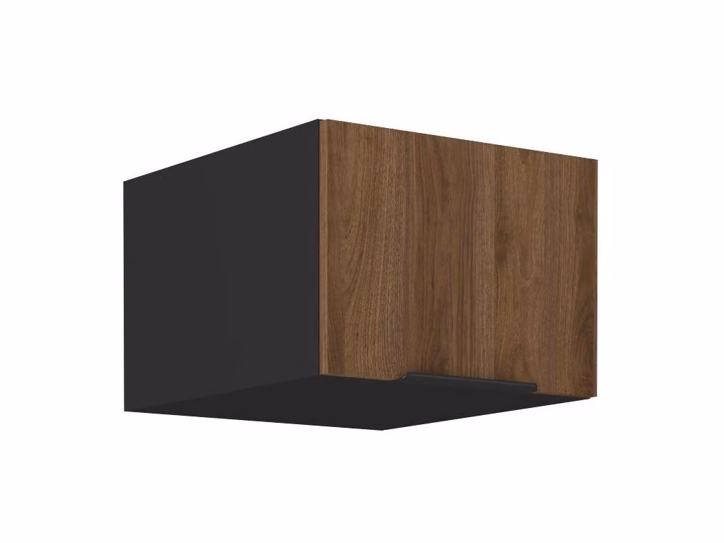 Cappa profonda TOVA - larghezza 50 cm, noce okapi / nero