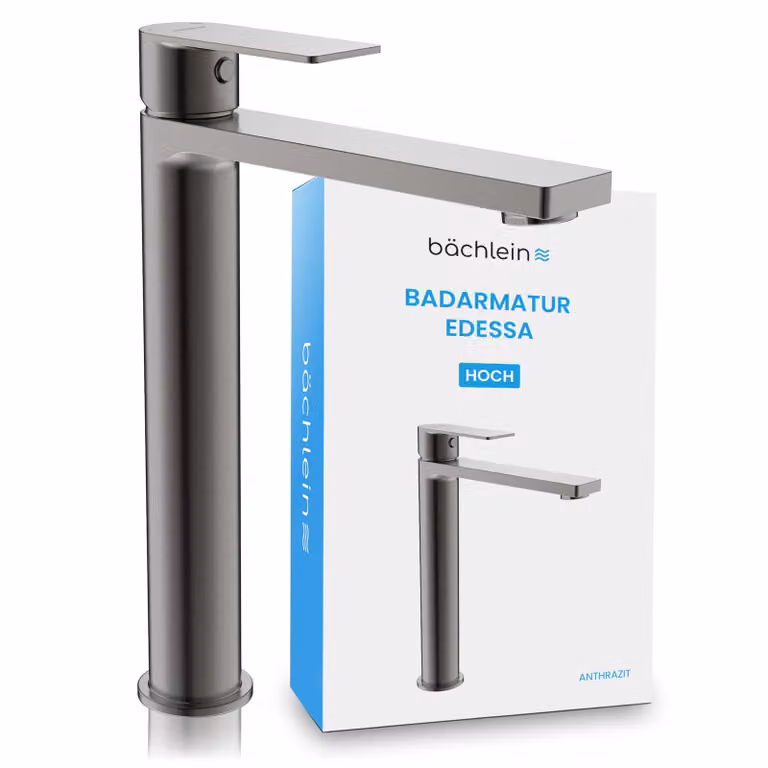 Rubinetto da bagno Bächlein Edessa antracite - Versione alta